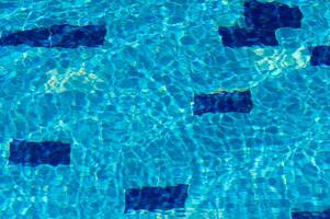 Swimming Pool Surface With Light Reflection and Water Ripple Patterns 2 photo