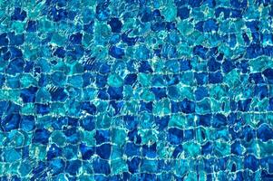 Swimming Pool Surface With Light Reflection and Water Ripple Patterns photo