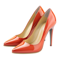 3d rendering style of Stiletto heels, isometric, isolated on transparent background png