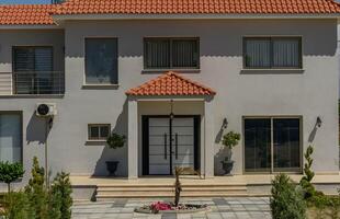 view of house in village in cyprus photo