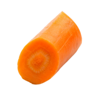 slice of carrot isolated on a translucent background png