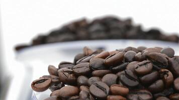 Coffee beans rotating loop video