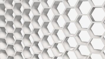 The white hexagon for Background or Abstract concept 3d rendering. photo