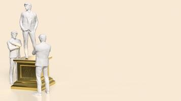 The man on podium for reader or vote concept 3d rendering. photo