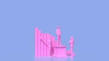 The man on podium for reader or vote concept 3d rendering. photo