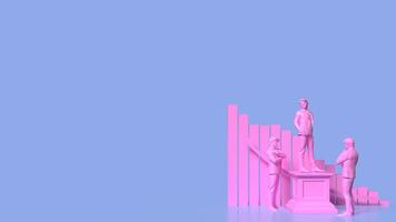 The man on podium for reader or vote concept 3d rendering. photo