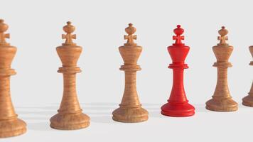 The Chess on white Background 3d rendering. photo