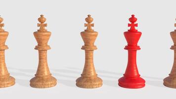 The Chess on white Background 3d rendering. photo