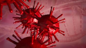 The virus image for sci or medical concept 3d rendering. photo