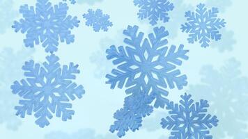 The Snow flakes for Background concept 3d rendering. photo