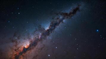 Vibrant Cosmic Nebula in the Night Sky photo