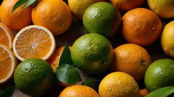 A Colorful Assortment of Citrus Fruits photo