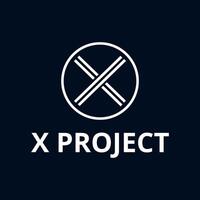 Modern X Project Logo with Bold and Sleek Lines vector