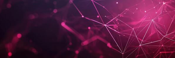 Futuristic digital network visualization with glowing nodes and lines, representing data connections, technology, and modern communication photo