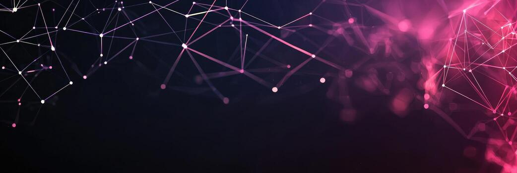 futurista digital red visualización con brillante nodos y líneas, representando datos conexiones, tecnología, y moderno comunicación foto