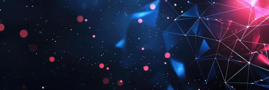 futurista digital red visualización con brillante nodos y líneas, representando datos conexiones, tecnología, y moderno comunicación foto