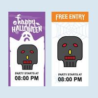 Halloween party invitation template vector