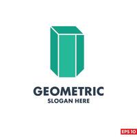 Geometric logo design template vector