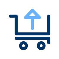 Check out cart icon symbol for business in pictogram color outline editable stroke illustration vector