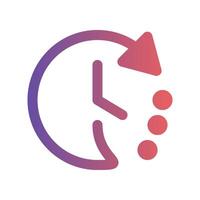 24 hour delivery icons. with a modern design style and gradient fill colors. Suitable for websites, UI and mobile apps. vector