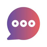 Live chat icons. with a modern design style and gradient fill colors. Suitable for websites, UI and mobile apps. vector