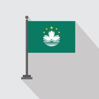 The flag of taiwan is shown in a flat design vector