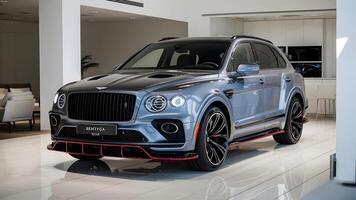 Bentley Bentayga car photography, premium SUV, luxury Bentley Bentayga, Bentley Bentayga front view, Bentley Bentayga rear view stock image photo