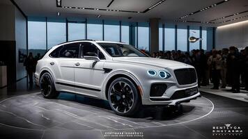 Bentley Bentayga car photography, premium SUV, luxury Bentley Bentayga, Bentley Bentayga front view, Bentley Bentayga rear view stock image photo