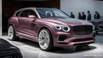 Bentley Bentayga car photography, premium SUV, luxury Bentley Bentayga, Bentley Bentayga front view, Bentley Bentayga rear view stock image photo