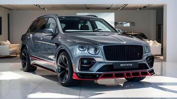 Bentley Bentayga car photography, premium SUV, luxury Bentley Bentayga, Bentley Bentayga front view, Bentley Bentayga rear view stock image photo