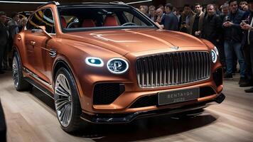Bentley Bentayga car photography, premium SUV, luxury Bentley Bentayga, Bentley Bentayga front view, Bentley Bentayga rear view stock image photo