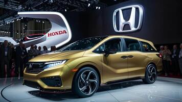 Honda Odyssey 2024, Modern Family Van, Stylish Exterior, High-Resolution Photo, Clean and Sharp Image, Urban Setting, Versatile and Comfortable, Car Stock Photography photo