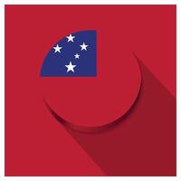 Samoa flags design element vector