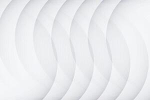 White abstract background in 3d paper style vector