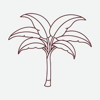 Modern Banana Tree Illustrations vector