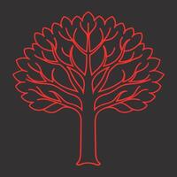Modern Charming Tree Illustration vector