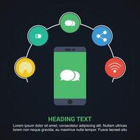 Steps infographics design with unique design element vector