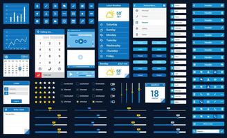 Mobile app User interface design element vector