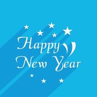 Happy New Year typography design element vector