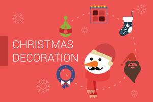 Merry Christmas card with elegent design and typography element vector