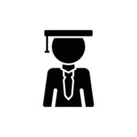 student icon or logo design isolated sign symbol illustration - high quality line style icon suitable for designers, web developers, displays and websites vector