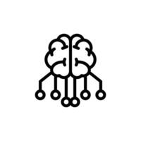 Deep Learning creative icon or logo design isolated sign symbol illustration. High quality black line style suitable for designer, web developer, display and website vector