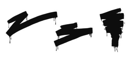 Abstract background. spray paint graffiti banners and ink splashes, ink blots. Spray Paint Element isolated on White Background vector
