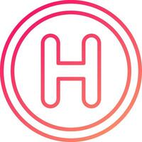 Helipad Icon Design vector