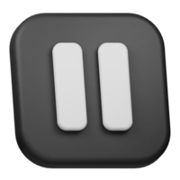 A black and white button with two white buttons png