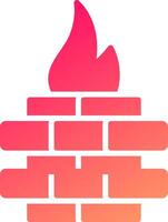 Flame Icon Design vector