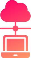 Cloud Network Icon Design vector