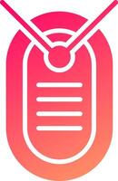 Dog Tag Icon Design vector