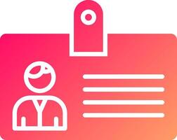 Identification Card Icon Design vector