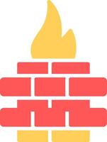 Flame Icon Design vector
